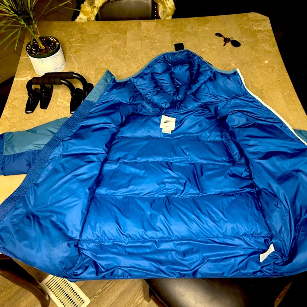 $200 Nike Sportswear Storm-Fit Windrunner Hooded Jacket Coat Blue XL DD6795 NWT